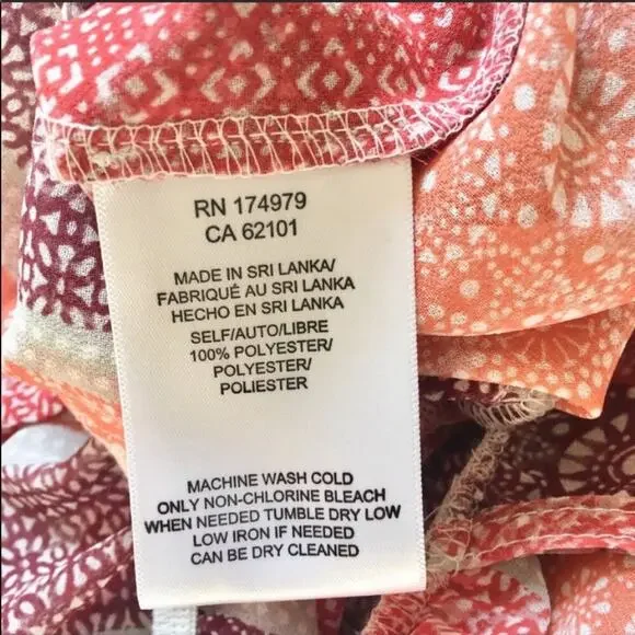 NEW BCBG MaxAzria Red White Sheer Print Patterned Tie Tank Top Shorts Romper S - Picture 5 of 7